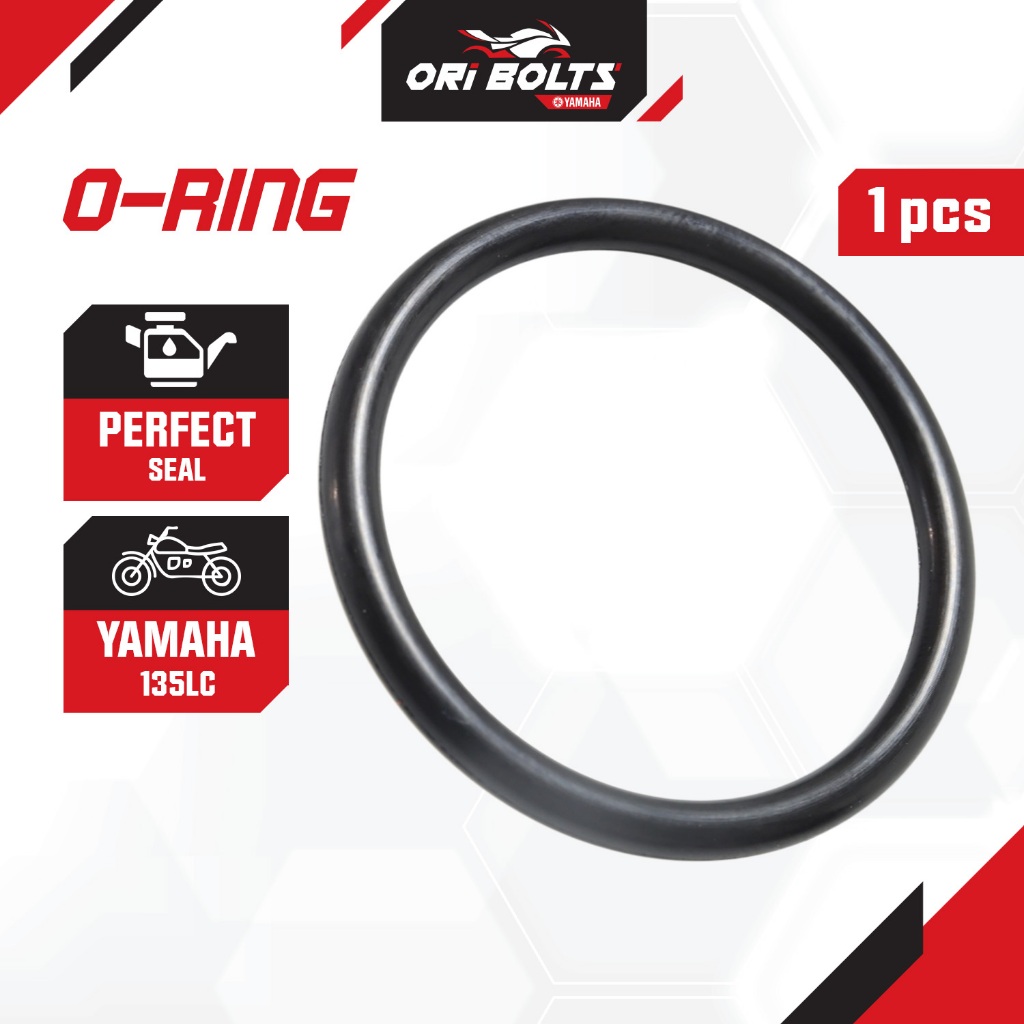 93210-34801 Yamaha 135LC V1 V2 V3 V4 V5 V6 V7 V8 ปลั๊กท่อระบายน้ํา O แหวน Buang Miyak สีดํา