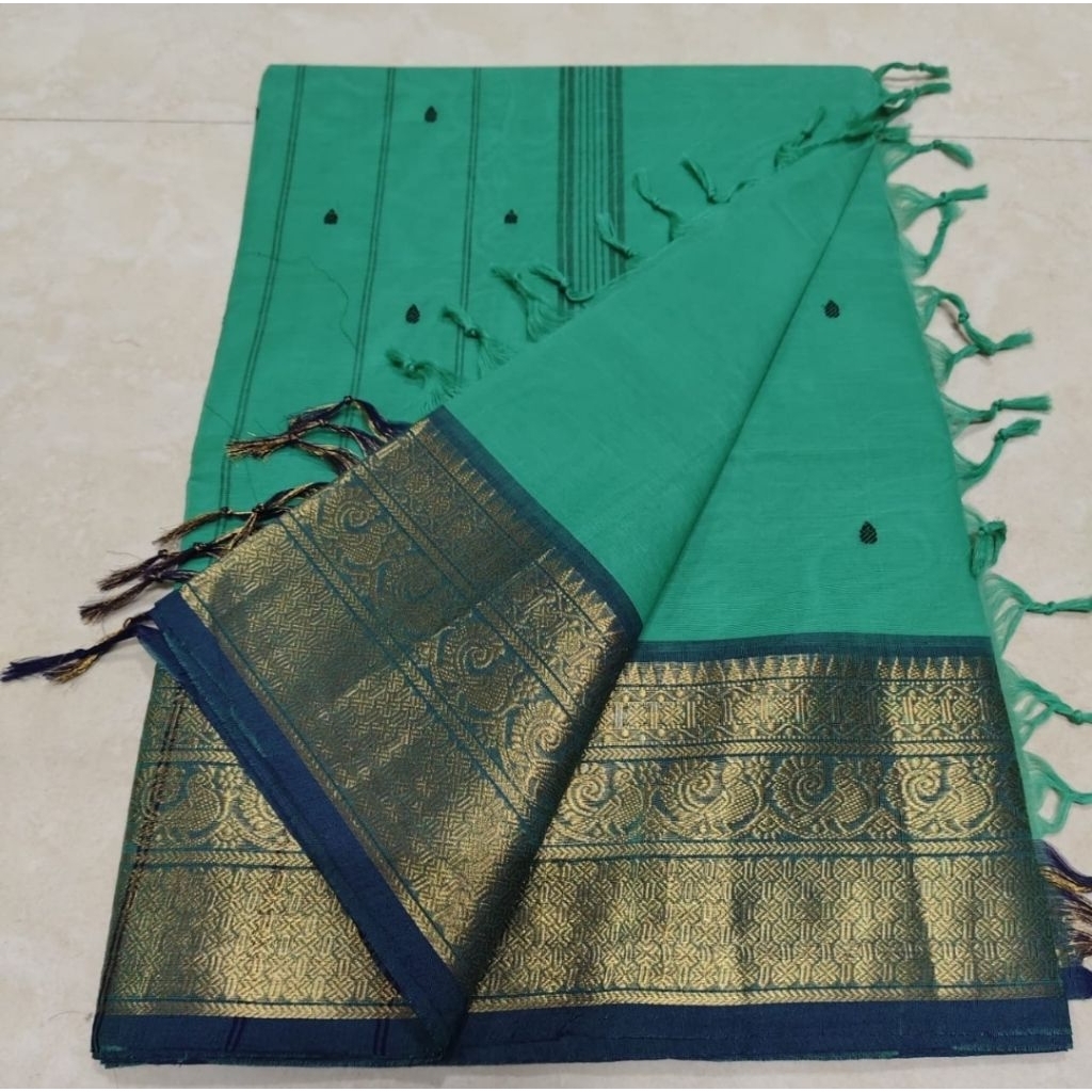 PREMIUM KANCHI COTTON SAREES (BIG BORDER)