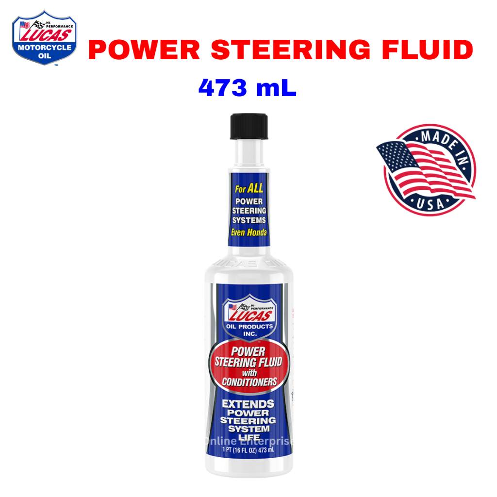 Lucas Power Steering Fluid พร้อมครีมนวดผม Steering Oil (16oz / 474ml)