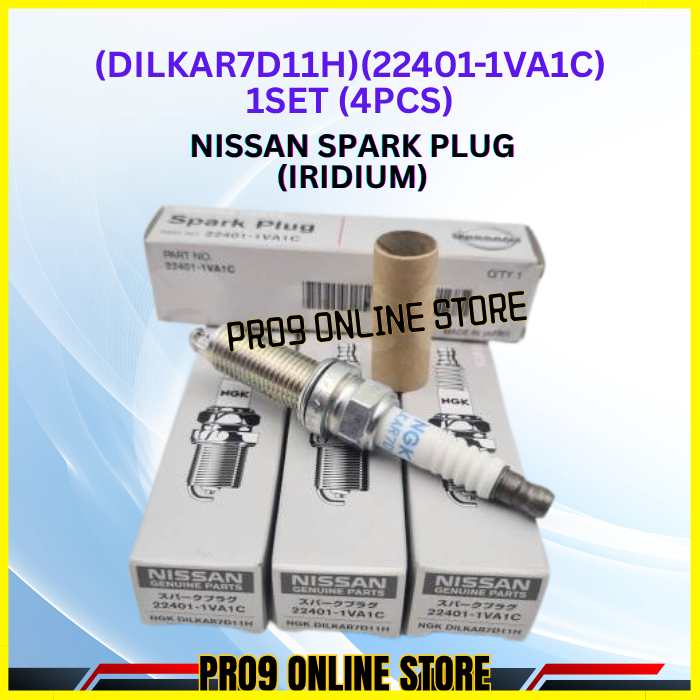 NISSAN SERENA C26,X-TRAIL T32 2.0 SPARK PLUG (IRIDIUM)(NGK)(DILKAR7D11H)(22401-1VA1C)(1SET=4PCS)