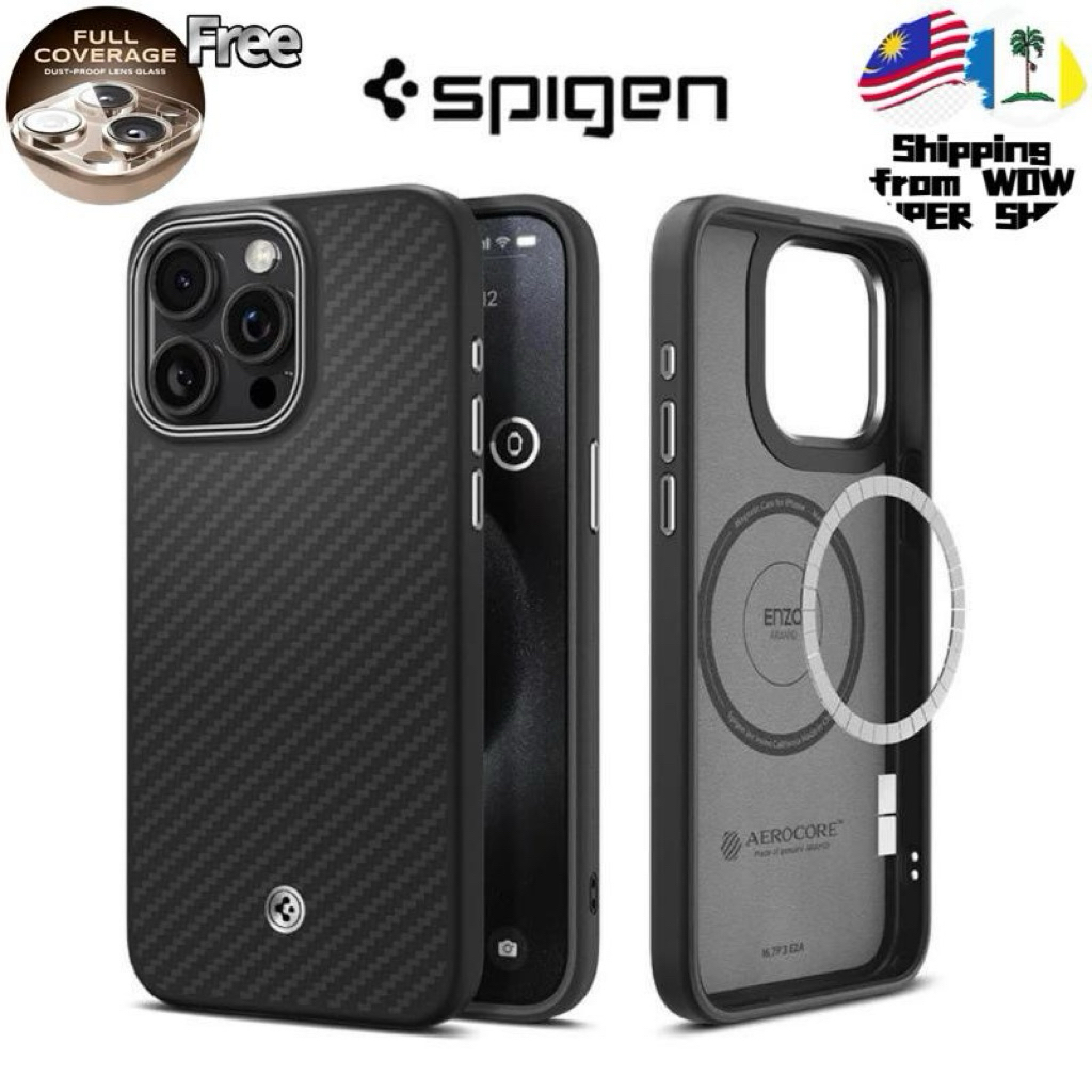 OEM Spg Enzo Aramid MagFit Magnetic Case Slim Premium Ultimate เข้ากันได้กับ iPhone 16 Pro Max 16 Pl