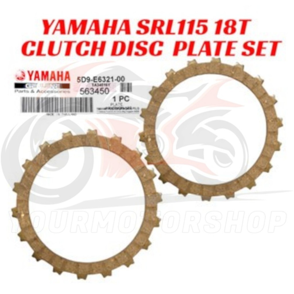 Yamaha SRL115 18T LAGENDA115 18T แผ่นคลัทช์ 2 ชิ้น SRL115 18T LAGENDA115 18T