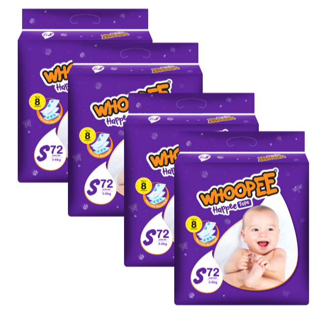 RM24.65 1 บาท!!! Whoopee Tape Mega S72/M60/L50/XL44/XXL40(4 แพ็ค)