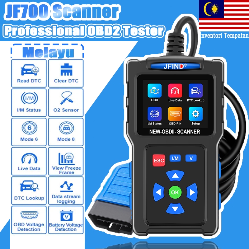 JF700 เครื่องสแกนเนอร์รถจักรยานยนต์รถยนต์สําหรับ Yamaha Honda เครื่องยนต์รหัส Fault Reader OBDII วิน