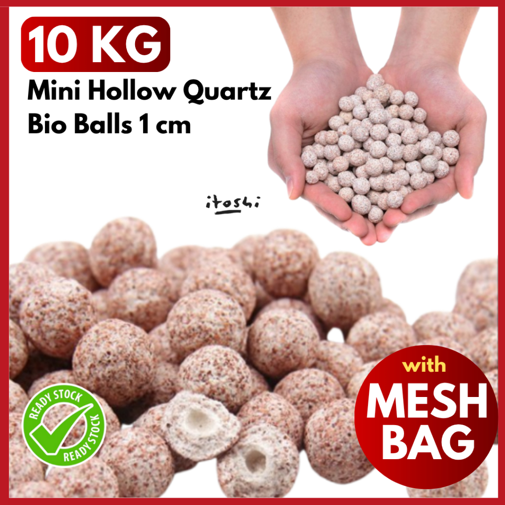 ITOSHI 10KG Bio Sphere Ball Aquarium Bio Filter Media Mineral Bio Ball Water Treatment แอมโมเนีย