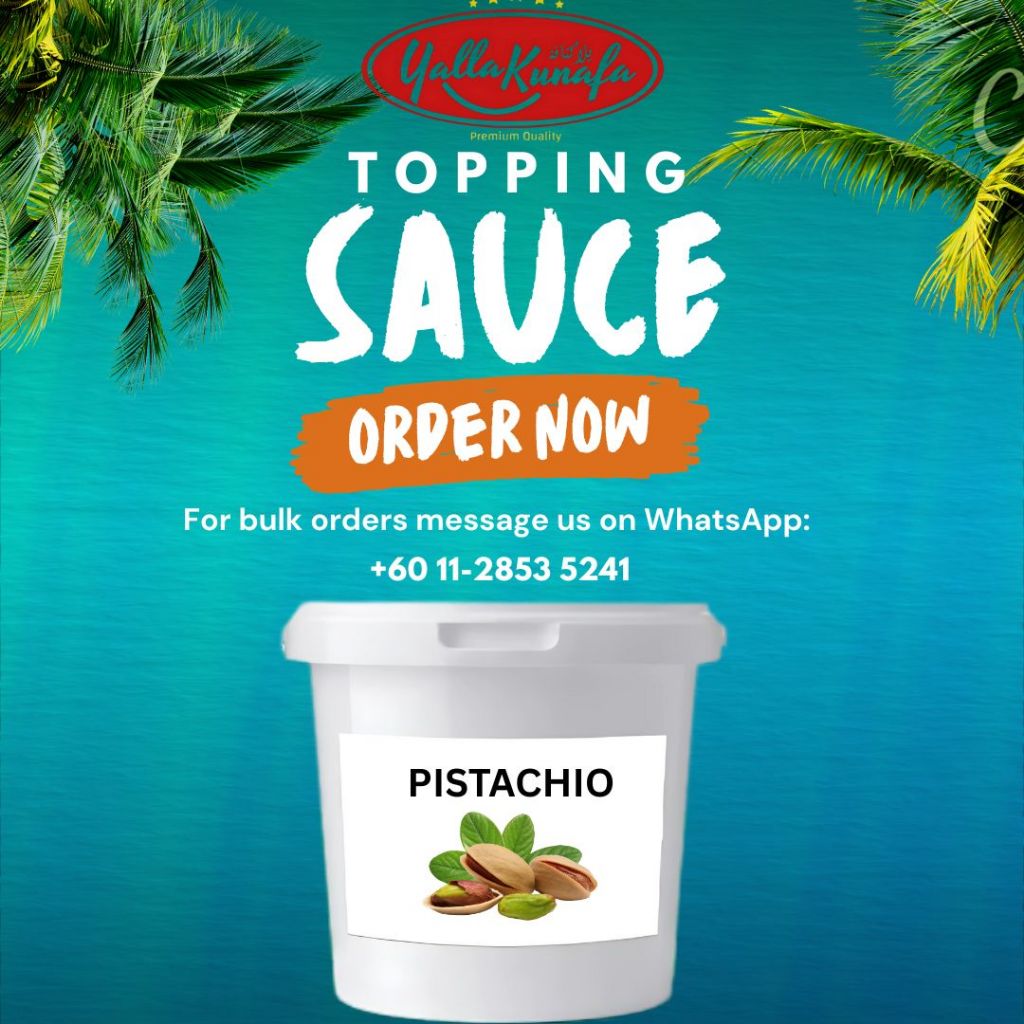 High-Demand Yalla Kunafa Pistachio Topping Sauce – 1kg