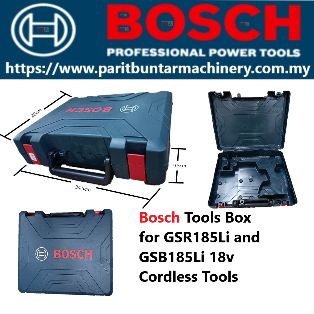 กล่องเครื่องมือ Bosch สําหรับ GSR185Li และ GSB185Li สว่านไร้สาย GSR 185 GSB185 18V