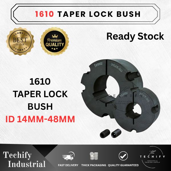 1610 ( 14mm - 48mm ) Taper Lock Bush SPZ SPA SPB SPC V Belt Pulley ( 1/2/3/4/5/6 Grooves )