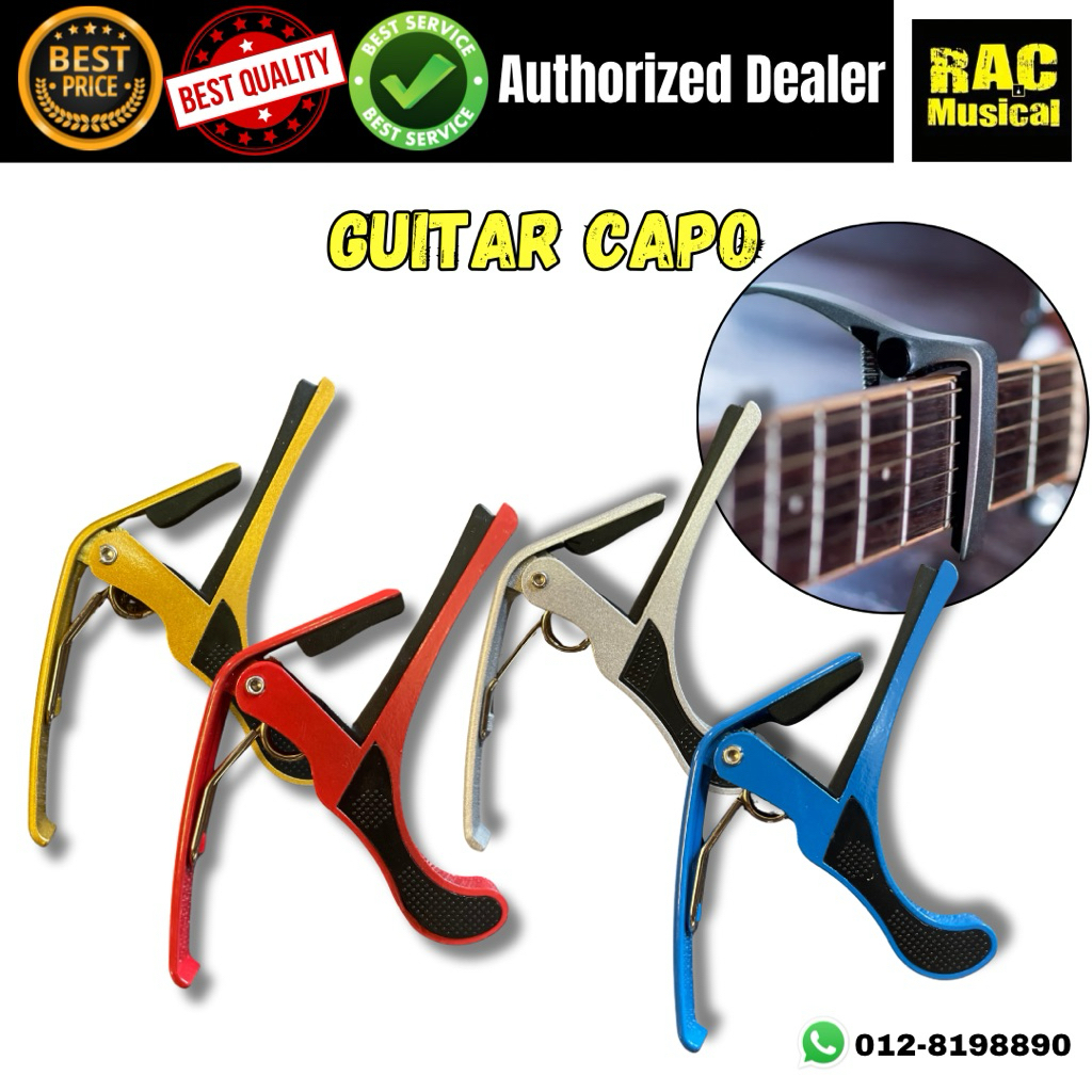 กีต้าร์โปร่งอเนกประสงค์ Capo pengepit gitar up key
