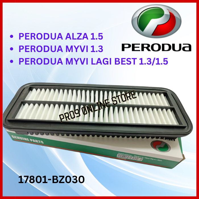 PERODUA MYVI 1.3 1.5 2005" 2016", ALZA 1.5 ENGINE AIR FILTER ( 17801-BZ030 ) PENAPIS ANGIN KERETA