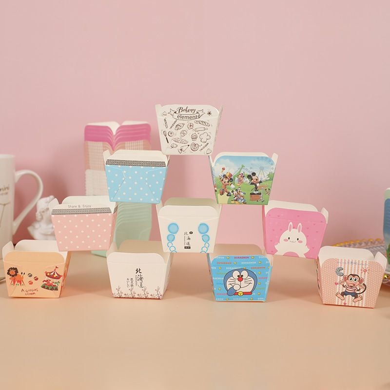muffin Square Hokkaido cup cake paper cup100pcs北海道方形蛋糕纸杯cup cake paper Cawan kek persegi Hokkaido