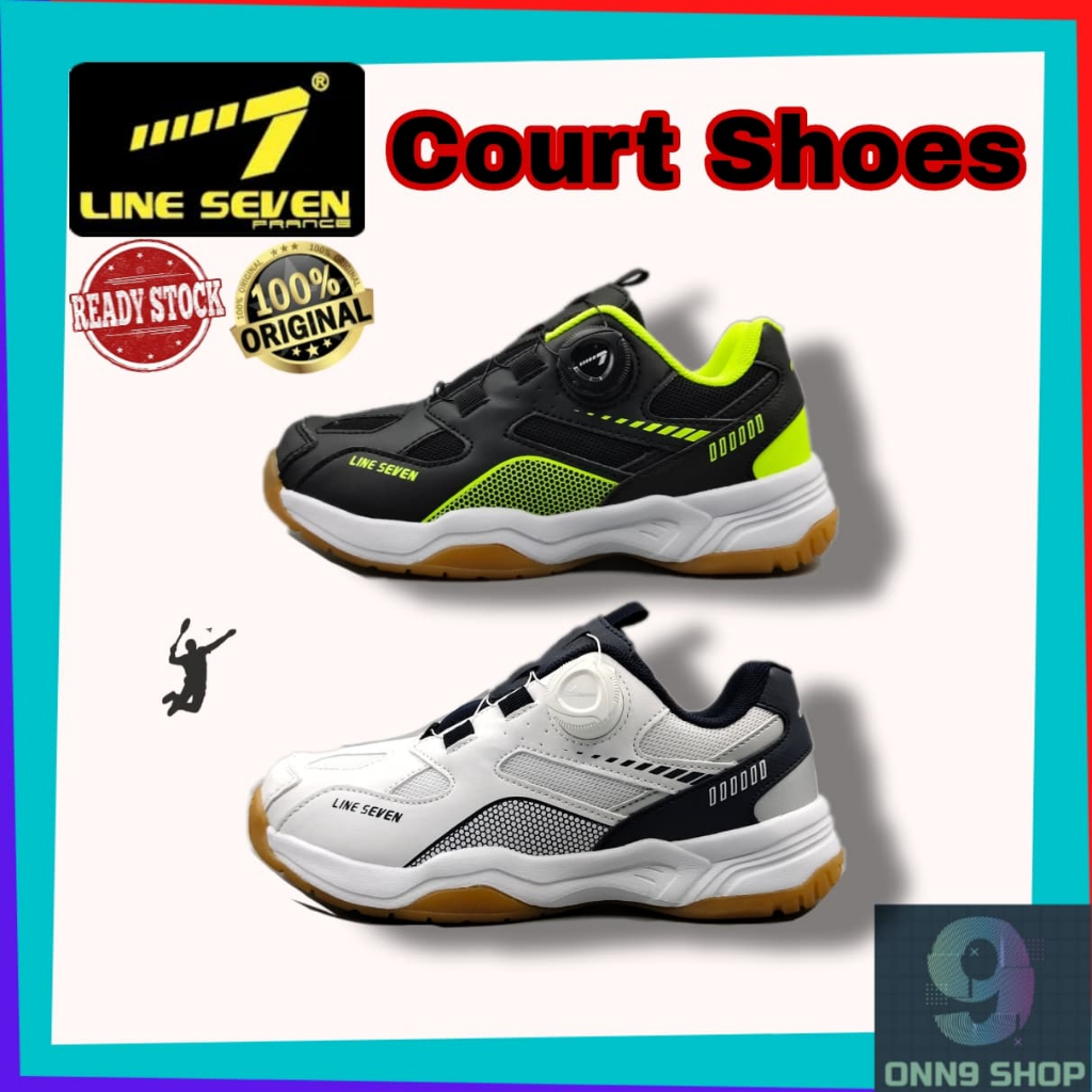 LINE7 2185/2176 JUNIOR/KIDS COURT SHOES/รองเท้า BADMINTON/รองเท้ากีฬา L7