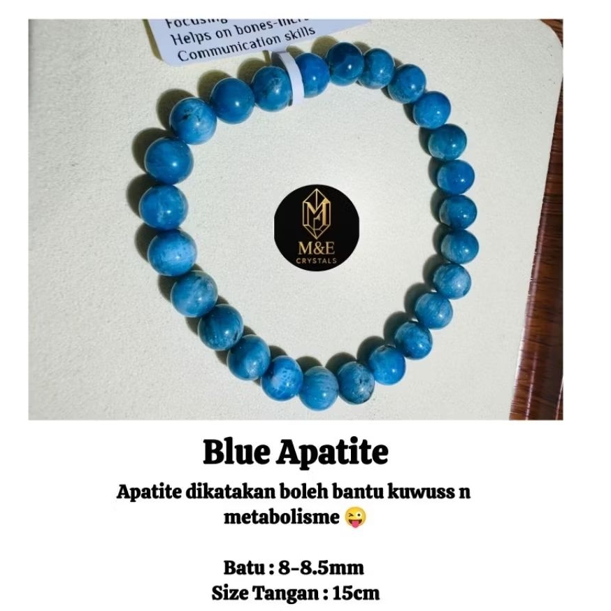 สร้อยข้อมือ BLUE GEMS STONE Apatite ธรรมชาติ