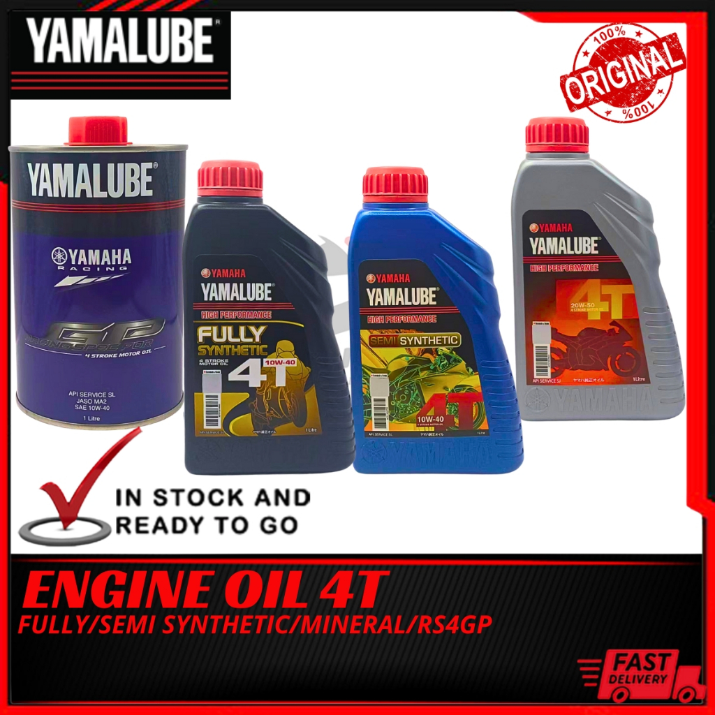 YAMALUBE ENGINE OIL FULLY SYNTHETIC SEMI SYNTHETIC RACING RS4GP