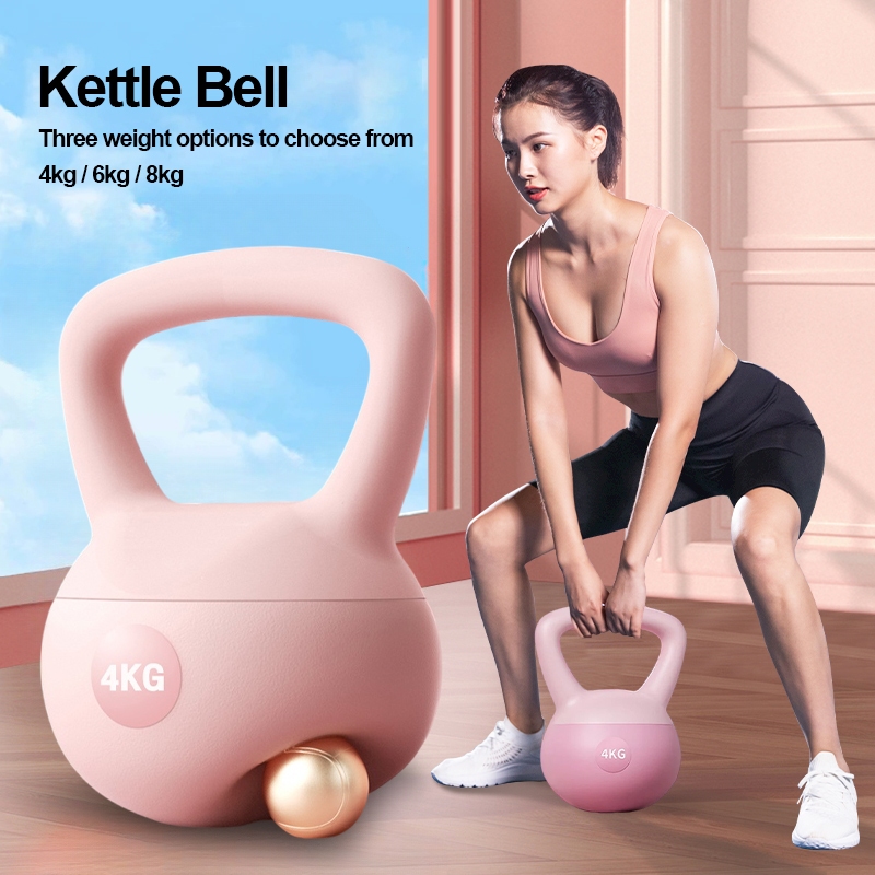 4-8Kg Kettlebell Premium Soft Anti-Autumn Kettlebells Home Fitness for Kettles Women อุปกรณ์ฟิตเนส