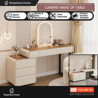 LUMIERE Make Up Table - European Minimalistic Dressing Table with FREE LED Light - 80% Installed