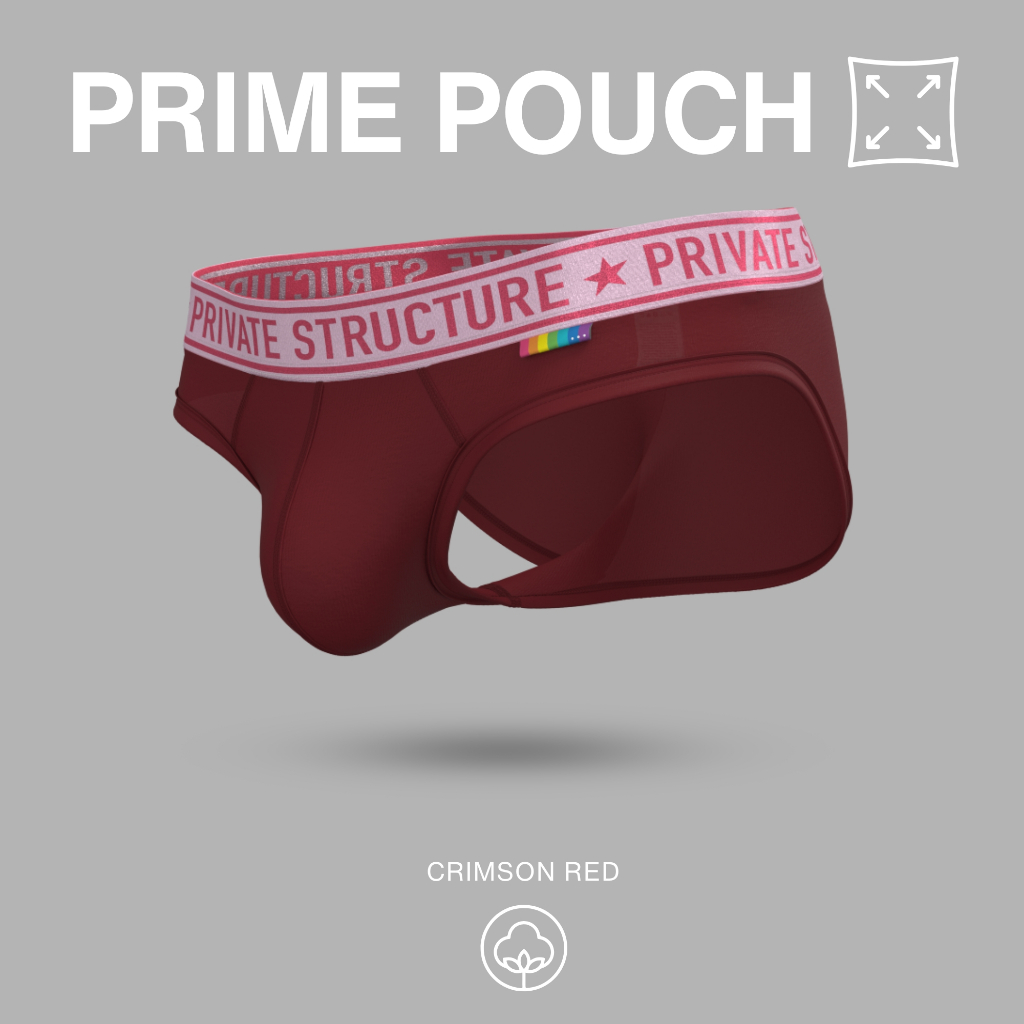 โครงสร้างส่วนตัวผู้ชายชุดชั้นในผ้าฝ้าย Elastane Brief Seluar Dalam Lelaki – สีแดงเข้ม 4385a1