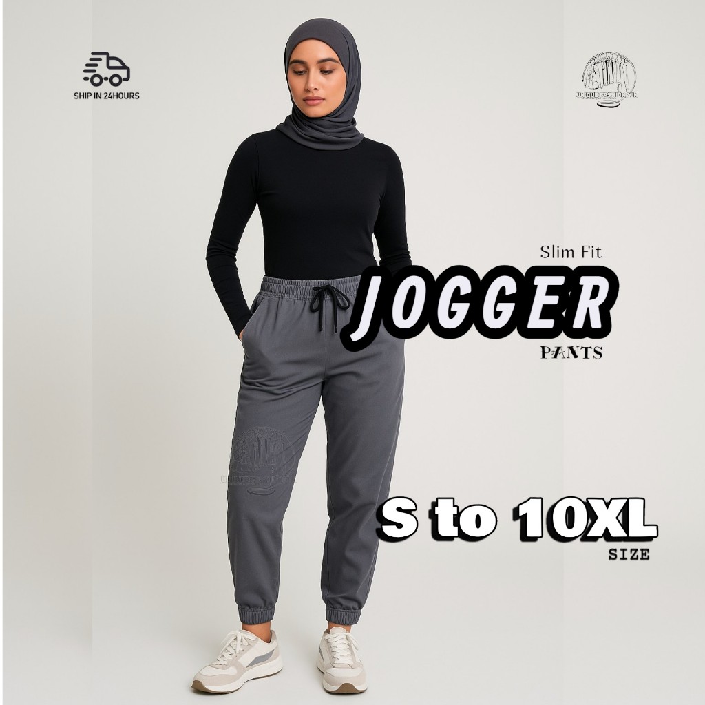 Stretch Fit Joggers for Men & Women – Plain, Comfy, Everyday Wear