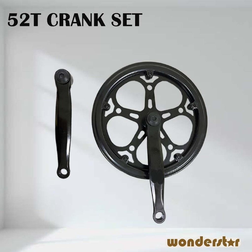BASIKAL LIPAT PIRING ENGKOL RANTAI 52T/BICYCLE FOLDING & FIXIE CHAINWHEEL CRANKSET 52T , CRANK ARM 1