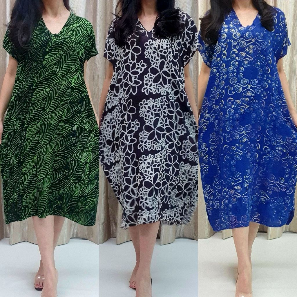 [5040] {B} *HOT ITEM DRESS BATIK PANJAANG/DASTER BATIK มีจําหน่าย