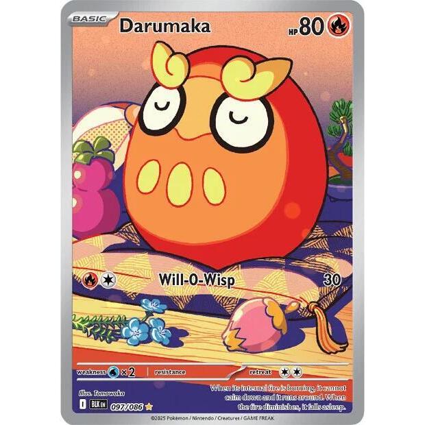 กล่องเทรนเนอร์ Pokemon elite ETB IR Darumaka - 097/086 - SV: Black Bolt White Flare English