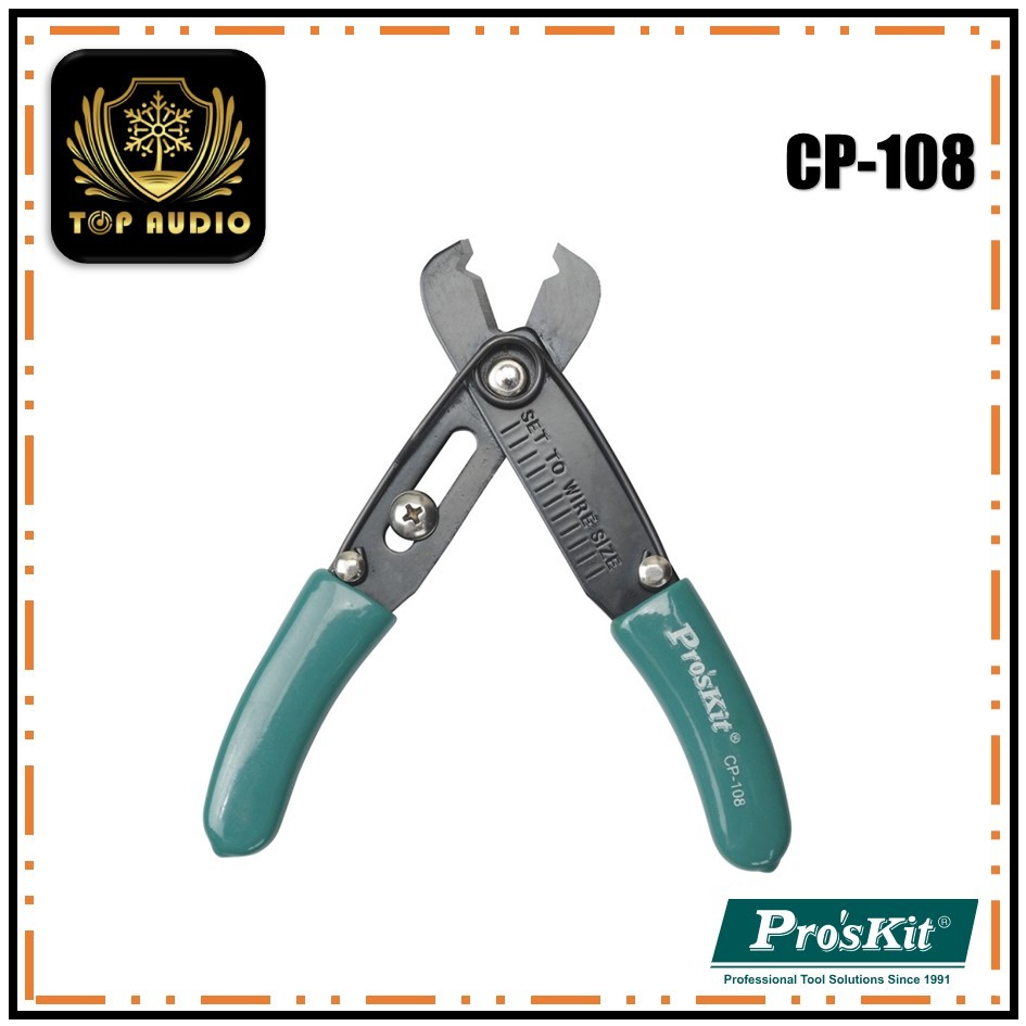 Proskit CP-108 เครื่องตัดปอกสายไฟ (ลวดยึดจาก AWG10~30)