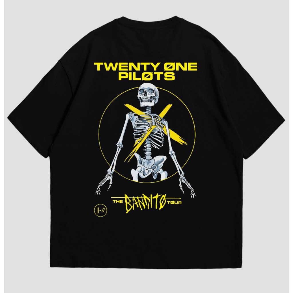 21 Pilots Bandito Tour Band Tee Streetwear Men t เสื้อ rock โลหะเพลงแฟชั่น baju lelaki ผ้าฝ้าย 100%