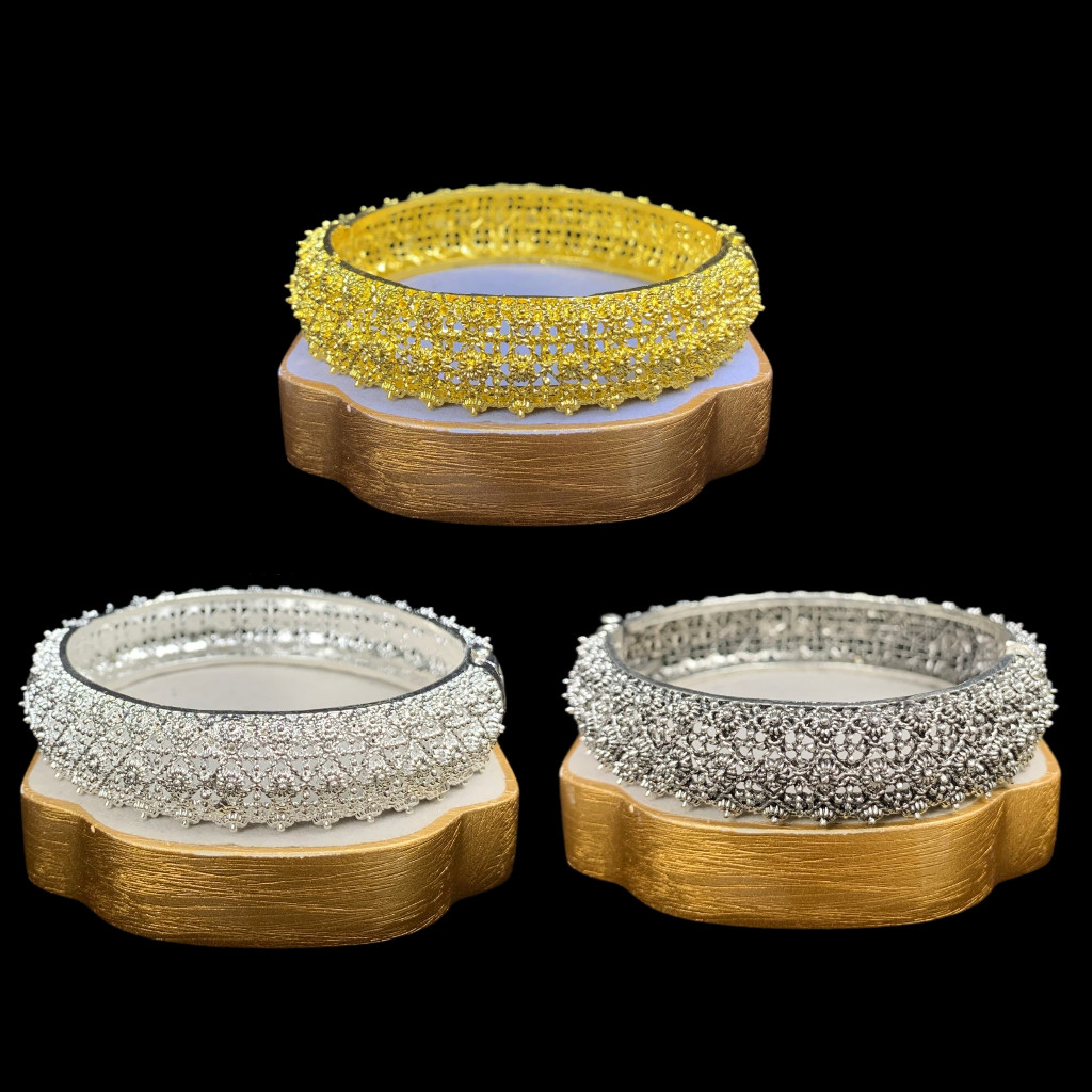 Gelang Etnik Majlis Traditional Melayu Mujarah สไตล์บาหลี Eksklusif Emas Perak