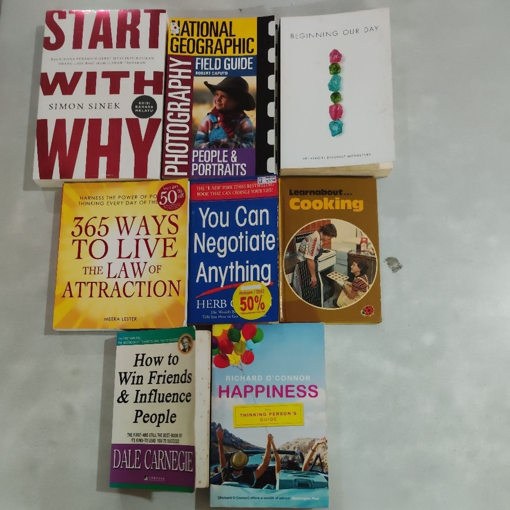 ใช้แล้ว, XH6-JUL24-SA4, Non-fiction /Start With Why/Beginning Our Day/365 วิธีสด