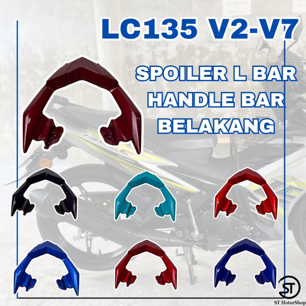 RAPIDO Lc135 V4-V7 สปอยเลอร์ L Bar Seat Bar Carrier Lc V4 V5 V6 V7 Pemegang Belakang Handle Bar