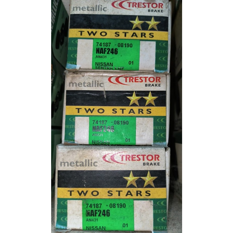 TRESTOR ผ้าเบรคหน้า NISSAN SENTRA 1.6 9 B14 NAF246 DB1302