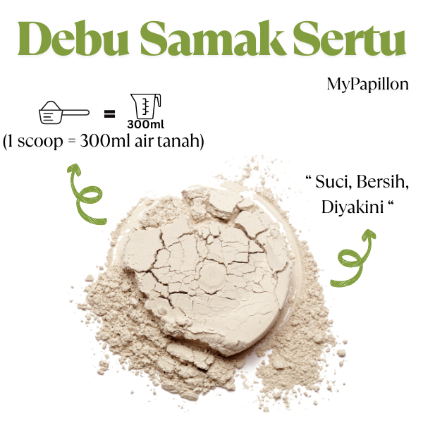 MyPapillon Debu Tanah Samak Sertu Urgent Pack (10g)