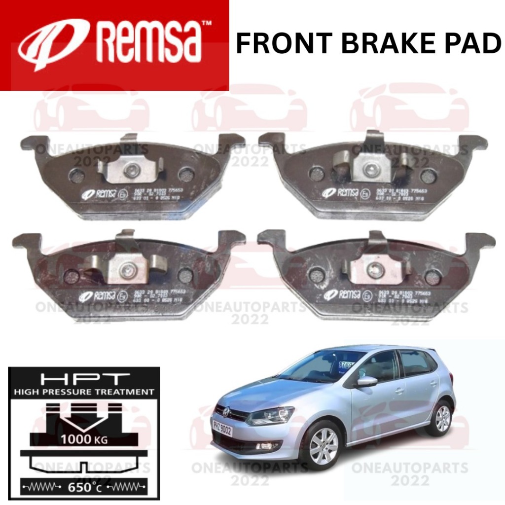 REMSA SPAIN MASTER HPT FRONT DEPAN BRAKE PAD VW POLO 1.2TSI SKODA FABA (6Y) 1.4