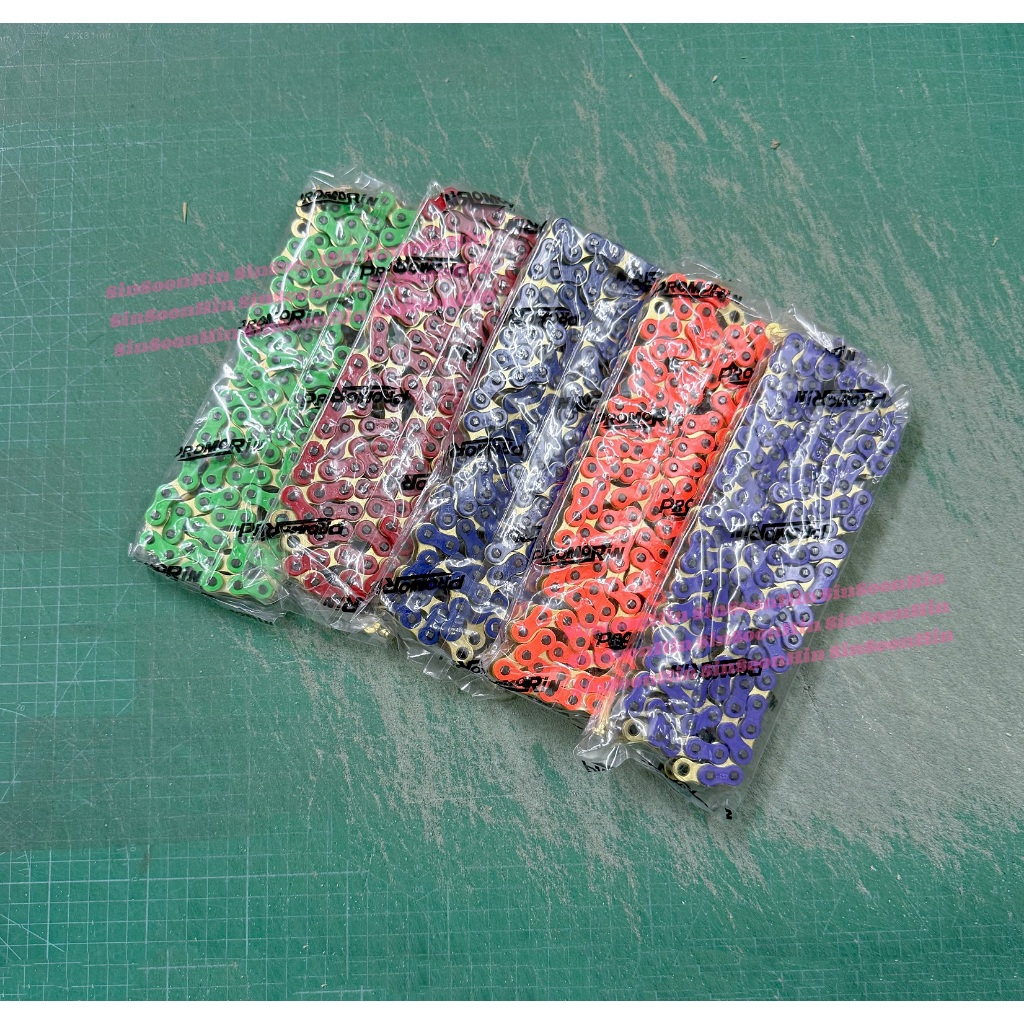 428 / 428H / 428HUO Oring Colourful PROMORIN Chain rantai มอเตอร์ 428 warna