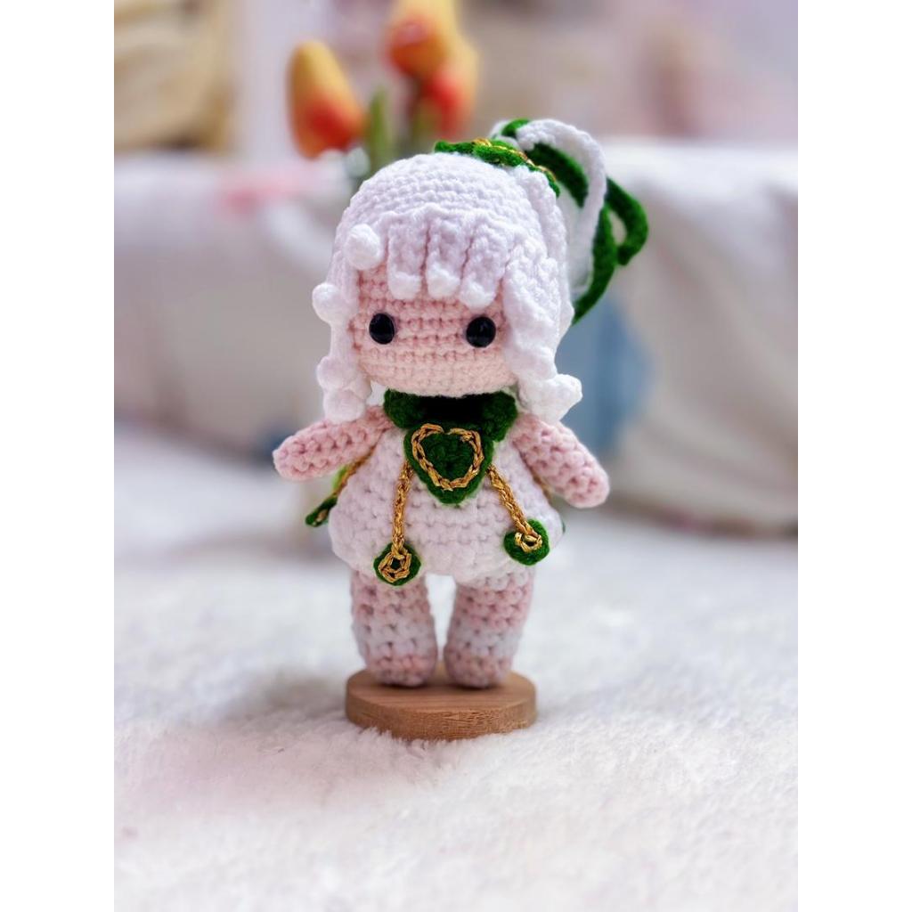 NAHIDA อะนิเมะ GENSHIN HSR เกมน่ารัก Handmade โครเชต์ Amigurumi patung ตุ๊กตาของเล่นปัจจุบัน
