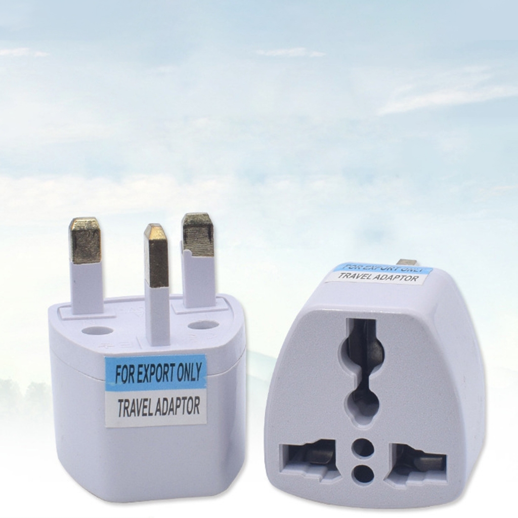 จัดส่ง 24H UK Plug Travel Adapter Wall Plug Converter UK/EU/US to UK AC Power Plug Power Adapter