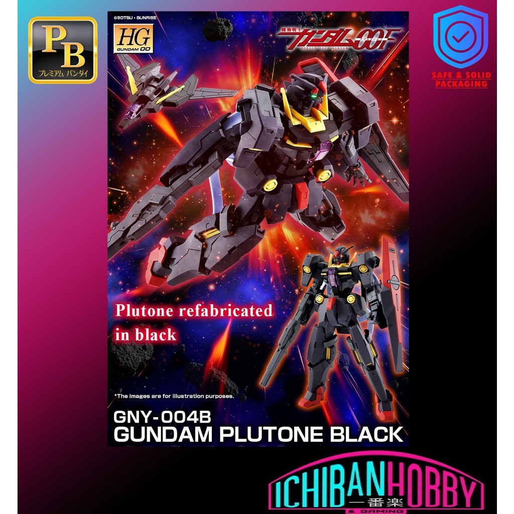 P-BANDAI HG 1/144 GNY-004B GUNDAM PLUTONE BLACK