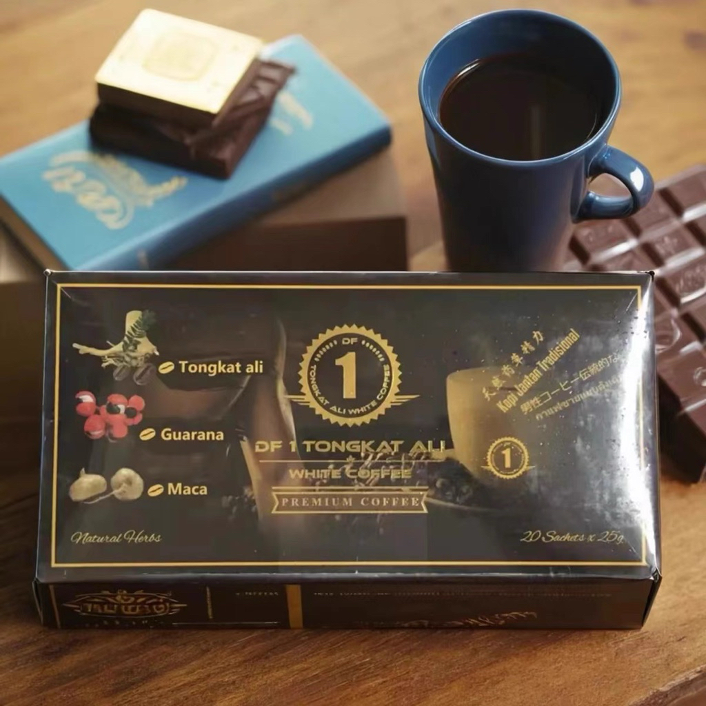 DF1 tongkat ali กาแฟขาว 1 กล่อง 20 ซอง/กาแฟ 1 号