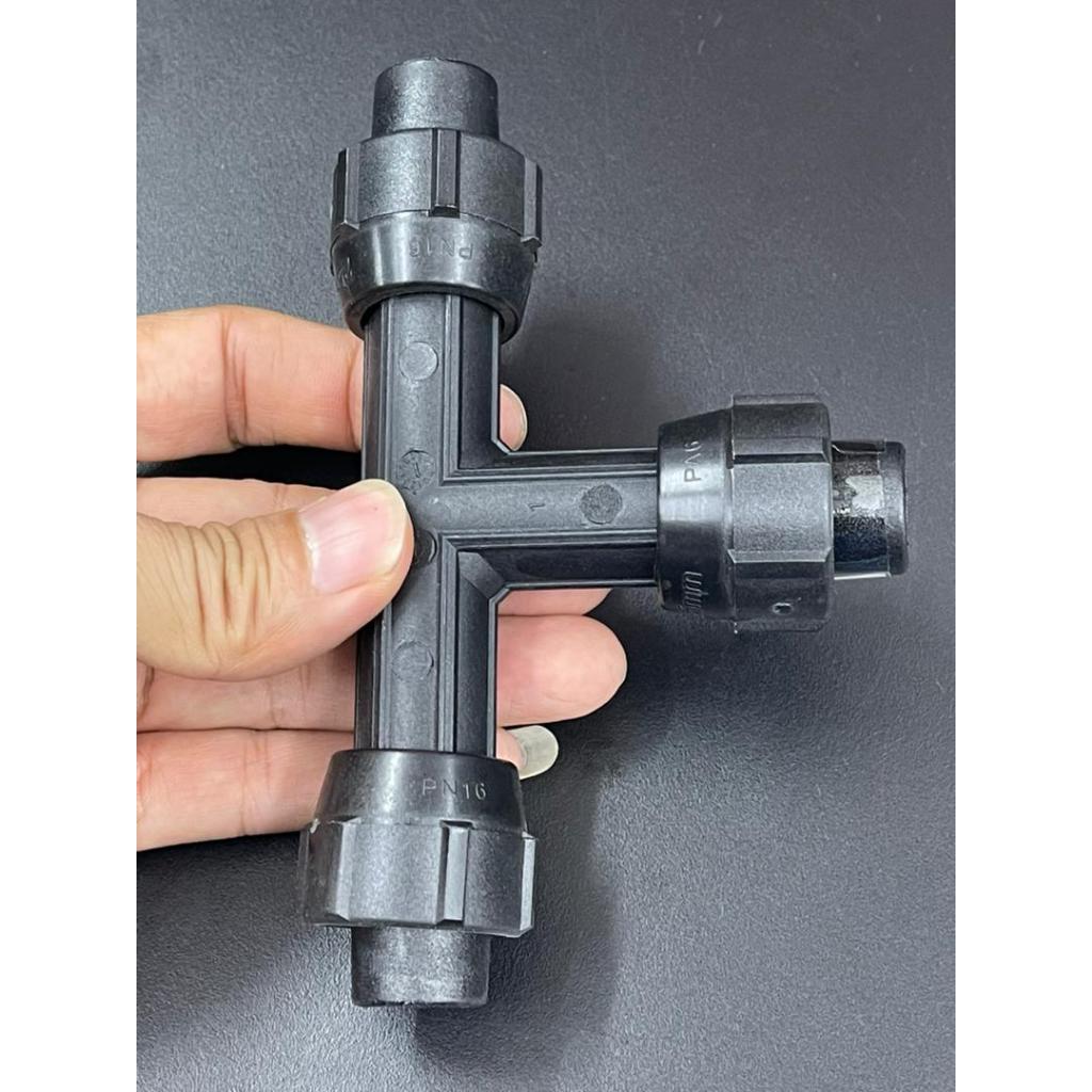 Hansen TEE ข้อต่อท่อ HDPE ท่อ Penyambung ข้อต่อ Hansen ข้อต่อ HDPE PE