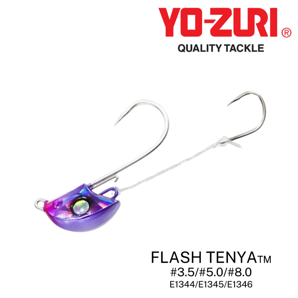 YOZURI - แฟลช TENYA JIG 12g/19g/30g - E1344/E1345/E1346 SINKING JIG TENYA