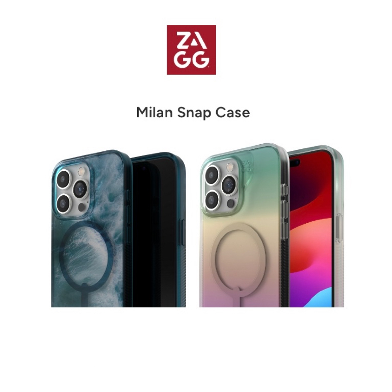 ZAGG Snap Case สําหรับ i-Phone 15 Pro (6.1")/ 15 Pro Max (6.7") Crystal Palace Santa Cruz แฟชั่นสี