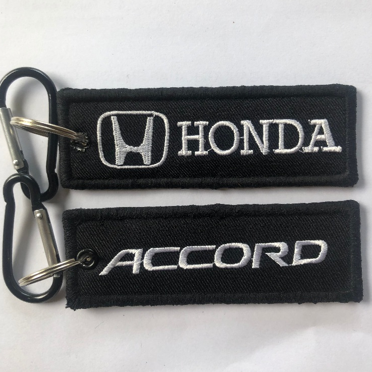EMBROIDERY SULAM HONDA ACCORD LOGO BLACK KEY TAG KEY KEY RING BAGPACK MOTORCYCLES