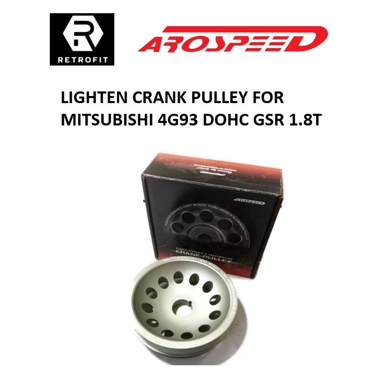 Arospeed Crank Pulley สําหรับ Mitsubishi 4G93 GSR DOHC Twin Cam