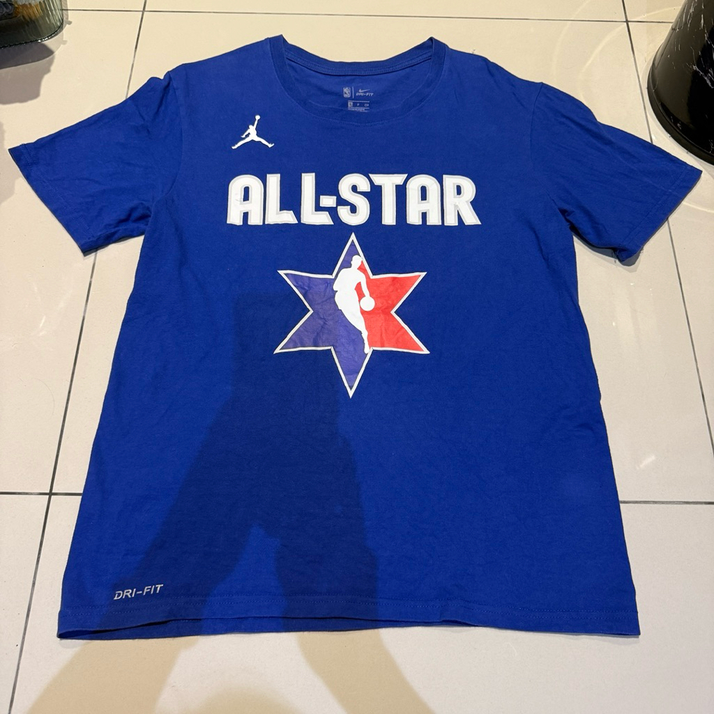 1261 Preloved Men NBA All Star T shirt Blue S size