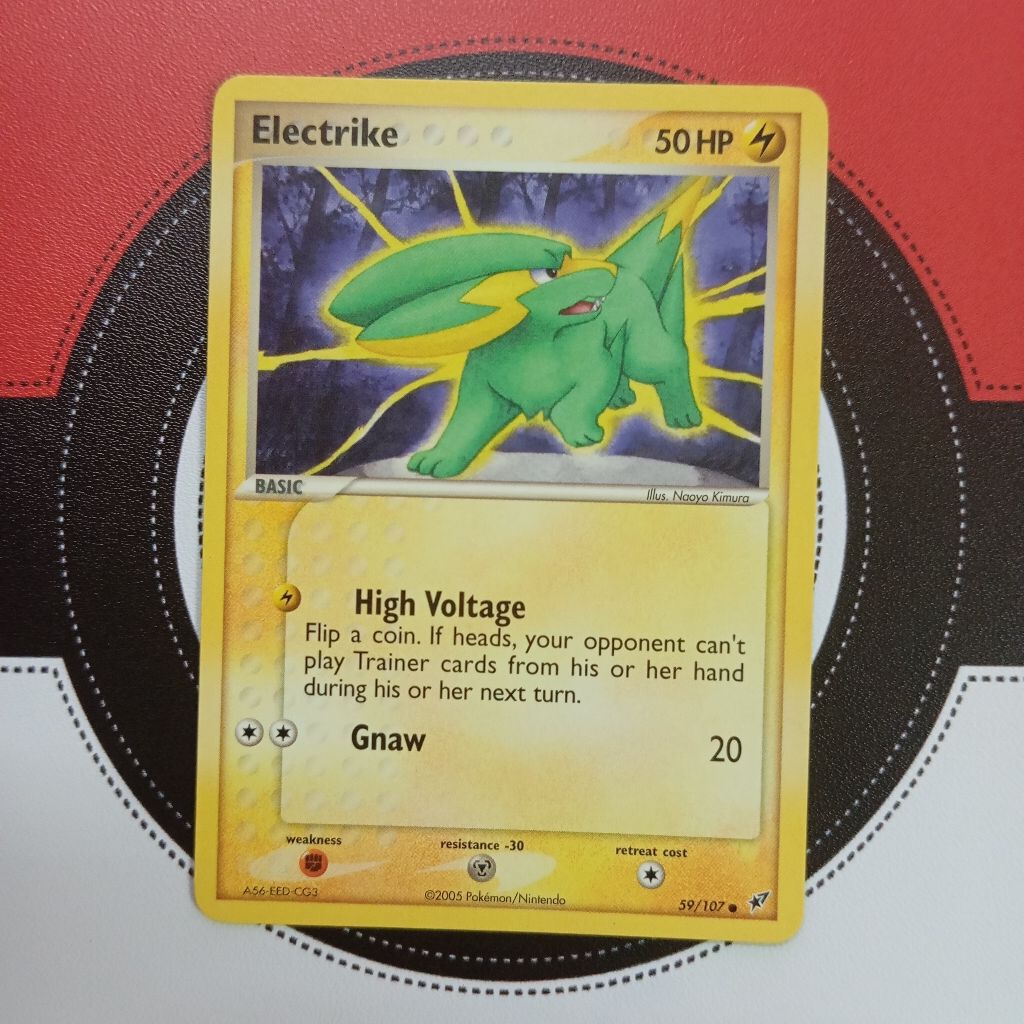Pokemon TCG - Electrike 59/107- EX Deoxys (ทั่วไป)