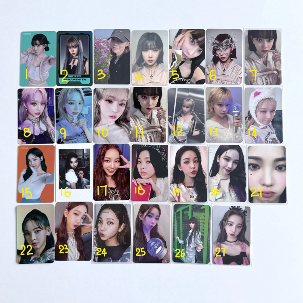 Aespa Karina Winter Hottracks แท่งไฟ Pob ละครอัลบั้ม Photocard