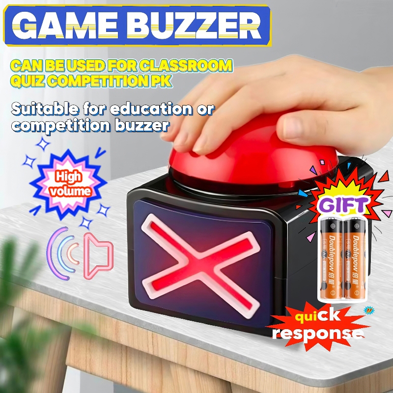 ปุ่มเตือนด้วยเสียง Buzzer คําตอบของเกมพร้อมไฟเสียง Trivia Quiz Got Talent Buzzer ตอบสนอง