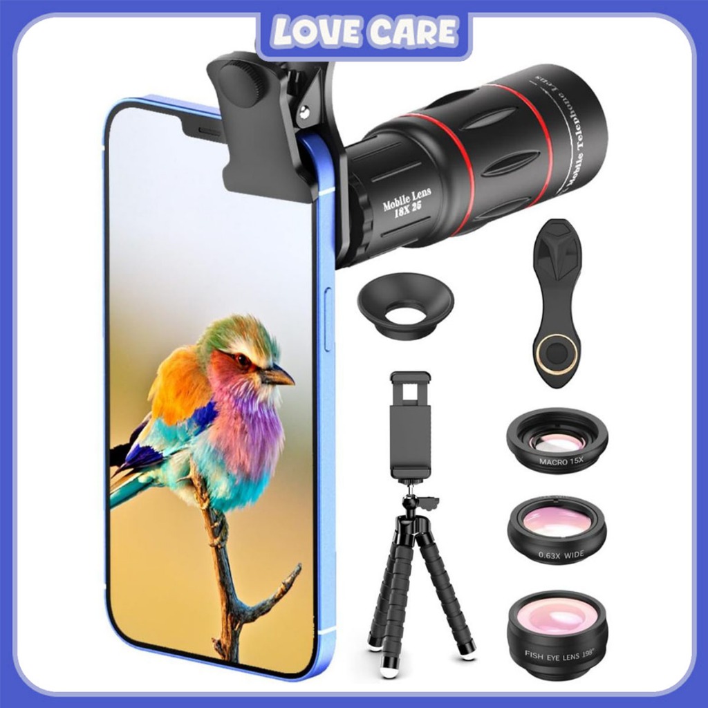 Universal 28x Monocular Zoom HD เลนส์โทรศัพท์มือถือ การสังเกตการสํารวจ Telephoto Len