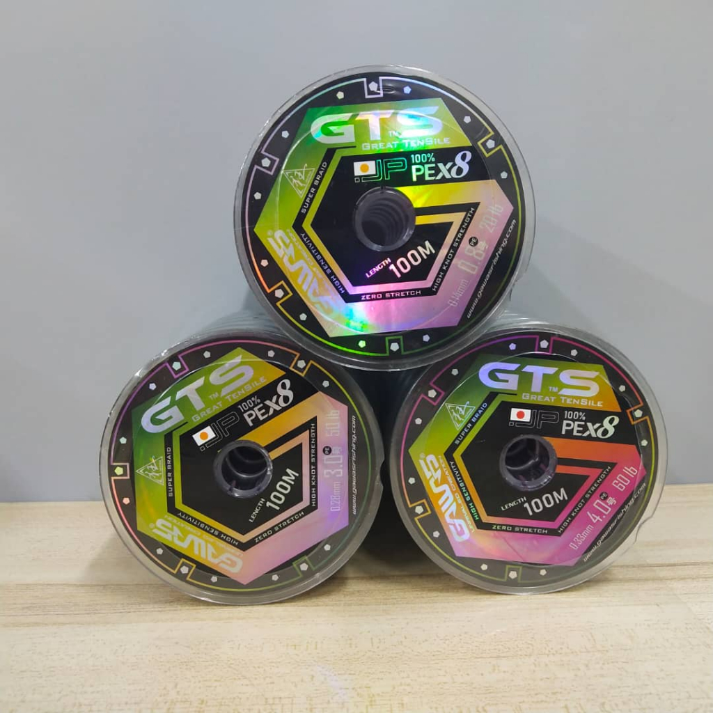 Tali Pancing Gawas GTS PE X8 100M Gawas GTS PE X8 สายตกปลาแบบถัก 100M ความแข็งแรงสูง ยืดเป็นศูนย์