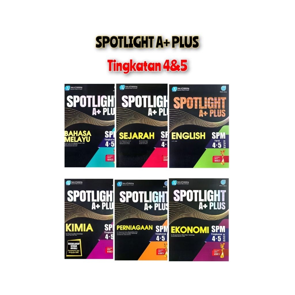 SPOTLIGHT A+ Plus SPM Form 4.5 PAN ASIA Book